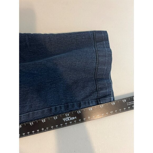 St John’s Bay Sz 14 Crop Dark Wash Jean Blue - Picture 9 of 9